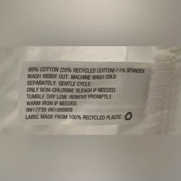 🆕 Wild Fable Women Relaxed White Jeans Casual Fit (Size 17) - Picture 5 of 7